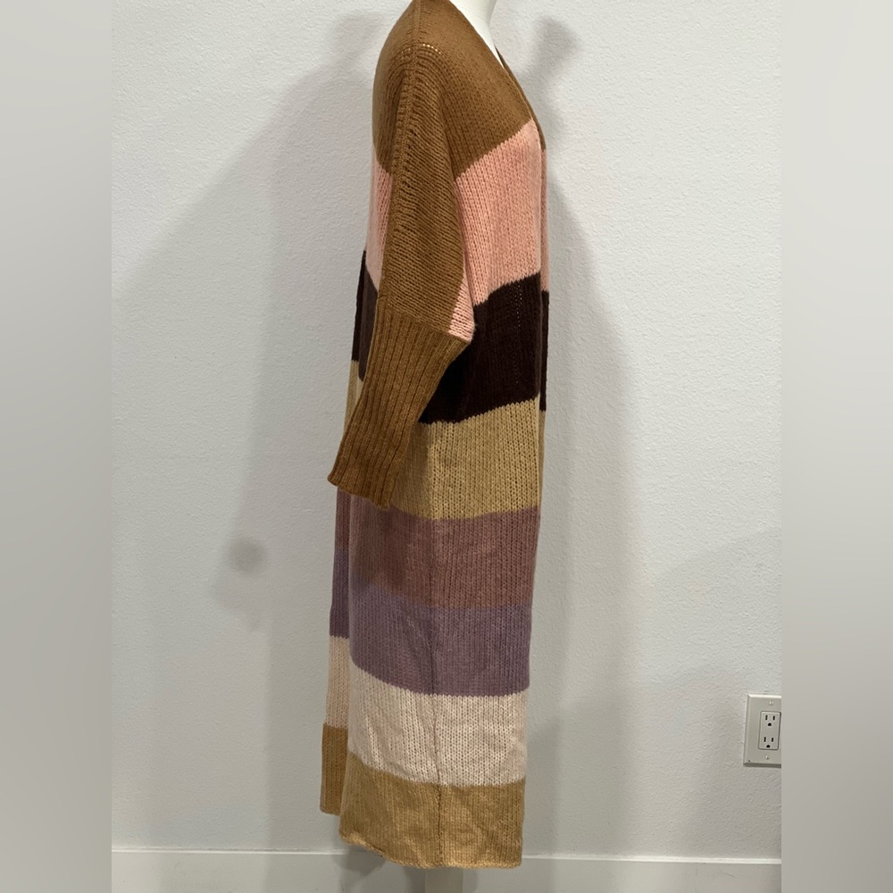 Free People Multicolor Oslo Striped Wool Alpaca Blend Cardigan - Picture 3 of 4